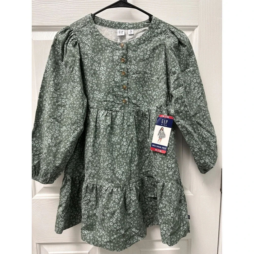 Gap Kids Casual Dress All Over Print Floral Size 7/8